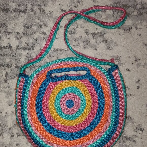 Forever 21 Colorful Straw Shoulder or Hand Bag || Like New! - Picture 4 of 7